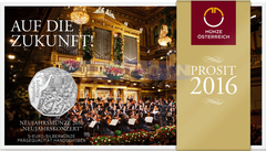 Австрия 5 евро 2016 Новогодний концерт BU