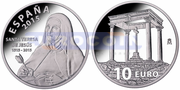 Испания 10 евро 2015 Святая Тереза