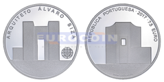 Португалия 7,5 евро 2017 Алвару Сиза Виейра PROOF