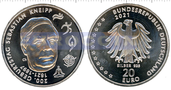 Германия 20 евро 2021 Себастьян Кнайпп
