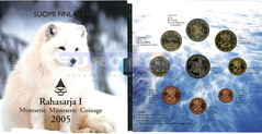Финляндия набор евро 2005 I BU (8 монет)