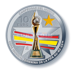 Испания 10 евро 2023 Чемпионки мира