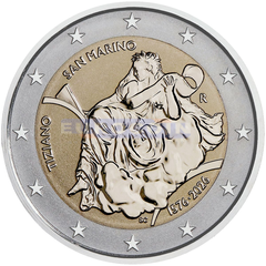 Сан-Марино 2 евро 2026 Тициан PROOF (REVERSE)