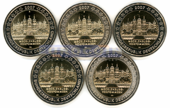 Германия 2 евро 2007 Мекленбург (A,D,F,G,J)