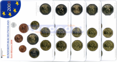 Германия набор евро 2008 BU (5 x 9 монет)