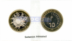Швейцария 10 франков 2018 Колючник бесстебельный