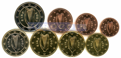 Ирландия набор евро 2007 UNC
