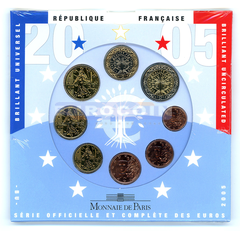 Франция набор евро 2005 BU (8 монет) 