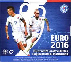 Словакия Набор Евро 2016 Чемпионат Европы BU (8 монет)