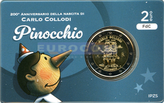 Италия 2 евро 2026 Карло Коллоди BU