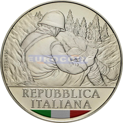 Италия 5 Евро 2021 Неизвестный солдат