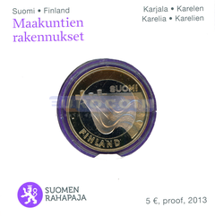 Финляндия 5 евро 2013 Карелия VII PROOF