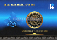 Эстония 2 евро 2017 Догога к независимости BU