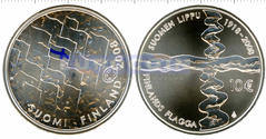 Финляндия 10 евро 2008 Финский флаг BU