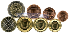 Мальта набор евро 2016 UNC