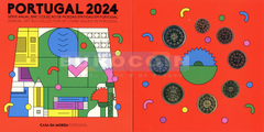 Португалия набор евро 2024 BU (8 монет)