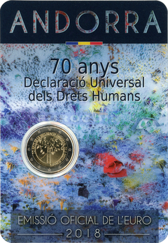 Андорра 2 евро 2018 Права человека BU