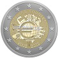Набор монет 21 x 2 евро 2012, 10 лет евро