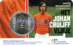 Нидерланды 5 евро 2017 Йохан Кройфф
