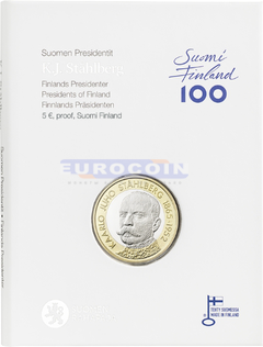 Финляндия 5 евро 2016 Каарло Юхо Стольберг PROOF