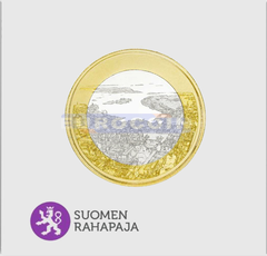Финляндия 5 евро 2018 Ландшафты Хельсинки PROOF