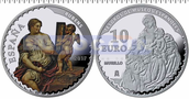 Испания 10 евро 2017 «Рубенс и Мурильо»