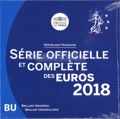 Франция набор евро 2018 BU (8 монет) 