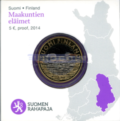 Финляндия 5 евро 2014 Савo I PROOF