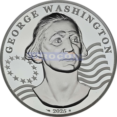 Франция 25 Евро 2025 Джордж Вашингтон