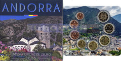 Андорра набор евро 2025 BU (8 монет)
