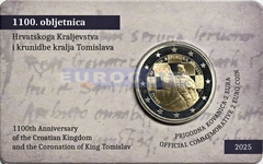 Хорватия 2 евро 2025 Томислав I BU