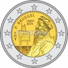 Бельгия 2 евро 2019 Питер Брейгель PROOF
