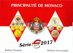 Монако набор евро 2017 BU (8 монет)
