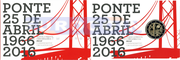 Португалия 2 евро 2016 Мост 25 Апреля PROOF