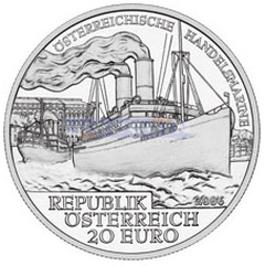 Австрия 20 евро 2006 Торговый флот
