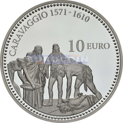 Мальта 10 евро 2022 Каравaджо