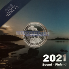 Финляндия 20 евро 2021 Независимость Аландских островов