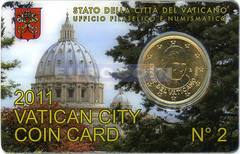 Ватикан 50 центов 2011 BU