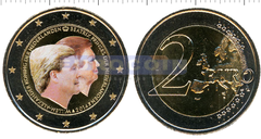 Нидерланды 2 евро 2014 Король Виллем и Беатрикс (C)