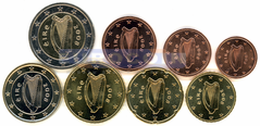 Ирландия набор евро 2008 UNC