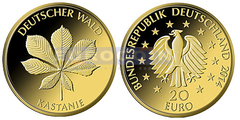 Германия 20 евро 2014 Каштан