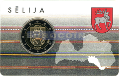 Латвия 2 евро 2025 Селия BU