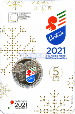 Италия 5 Евро 2021 Горнолыжный спорт