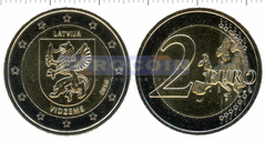 Латвия 2 евро 2016 Видземе
