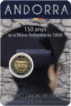 Андорра 2 евро 2016 Реформа BU