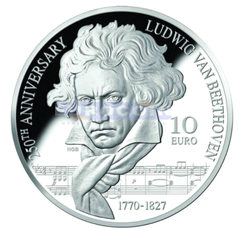 Мальта 10 евро 2020 Бетховен
