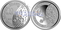 Бельгия 10 Евро 2015, 70 лет мира в Европе