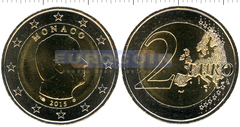 Монако 2 евро 2015 Альберт II