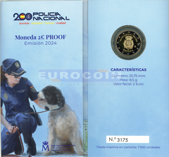 Испания 2 евро 2024 Полиция PROOF