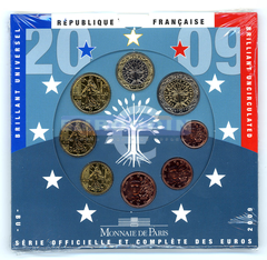 Франция набор евро 2010 BU (8 монет) 